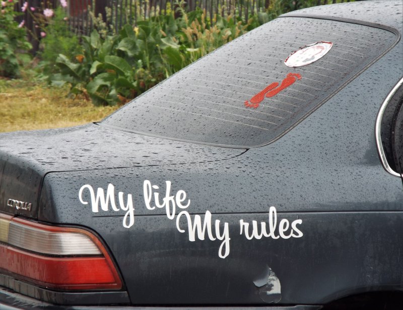My Life my Rules надпись