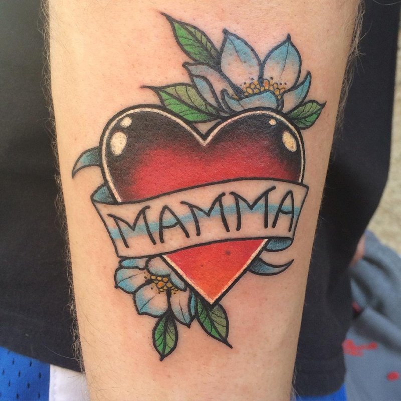 Эскиз тату мама