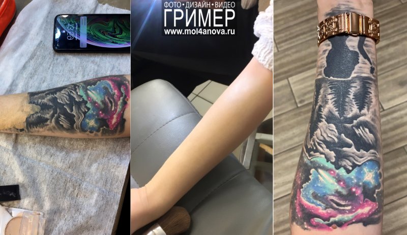 Гримм замазывающий тату