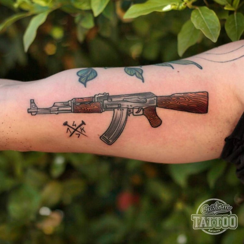 Тату АК 74