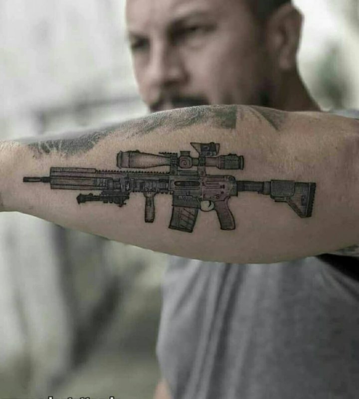 Тату АК 74