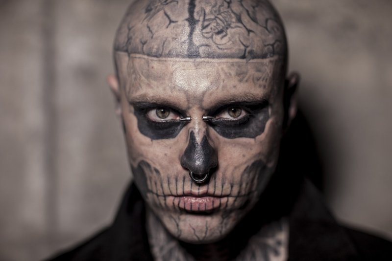 Rick Genest и его жена