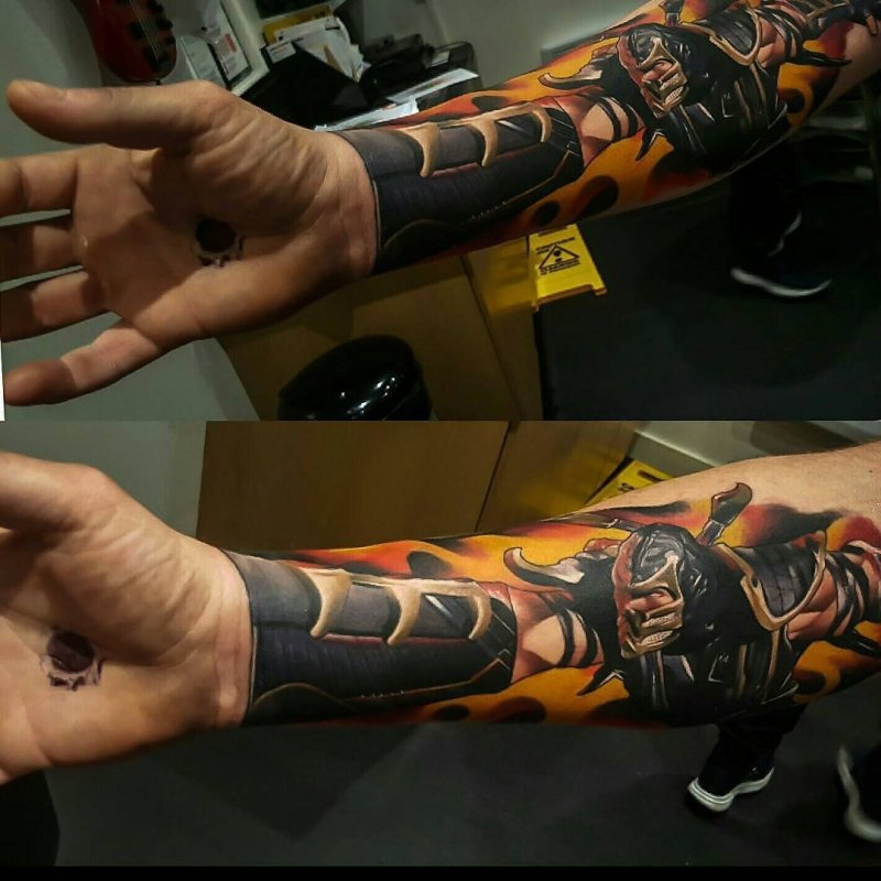 Scorpion MK Tattoo рукав