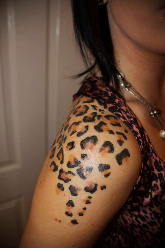 Cheetah Print Tattoo