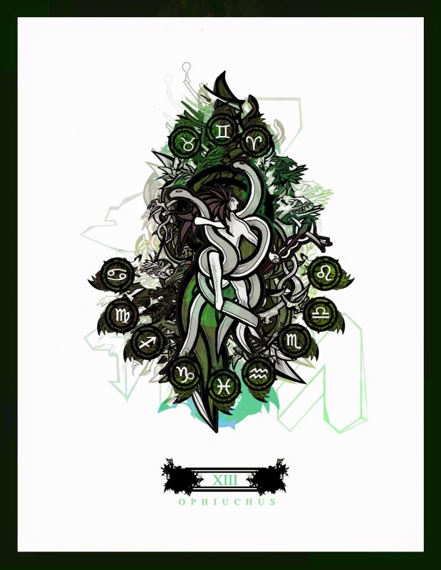 Знак Змееносца тату