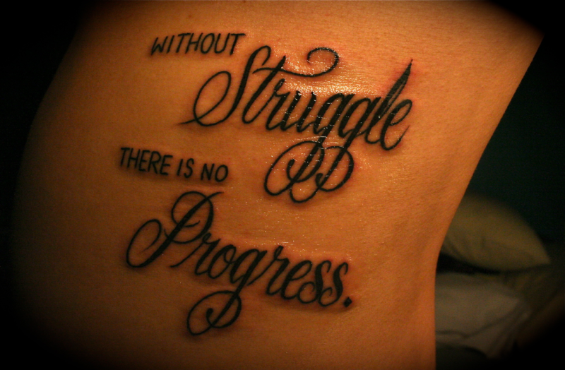 Life is a beautiful struggle тату