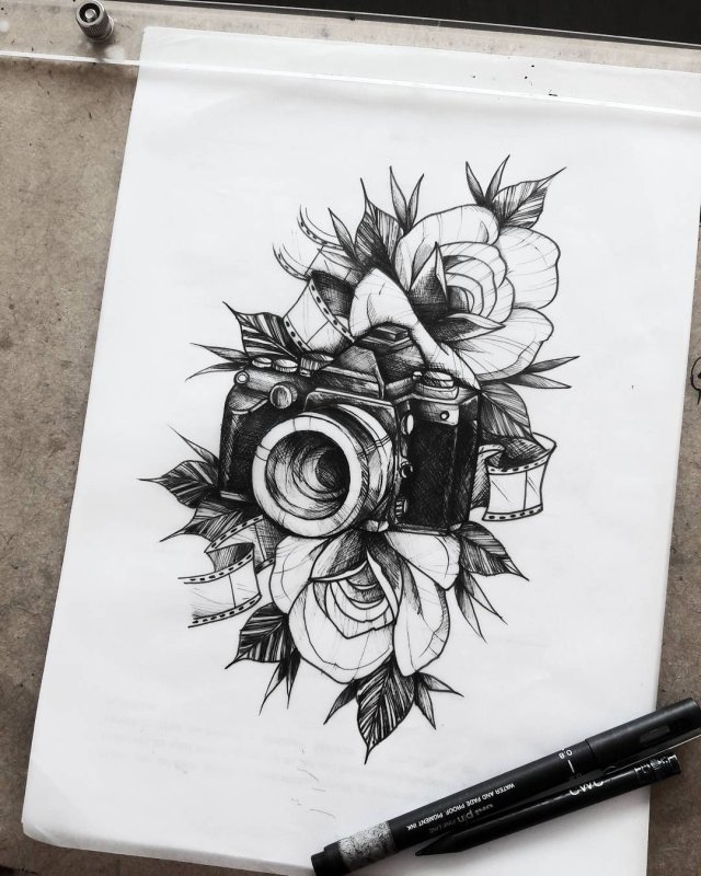 Фотоаппарат эскиз