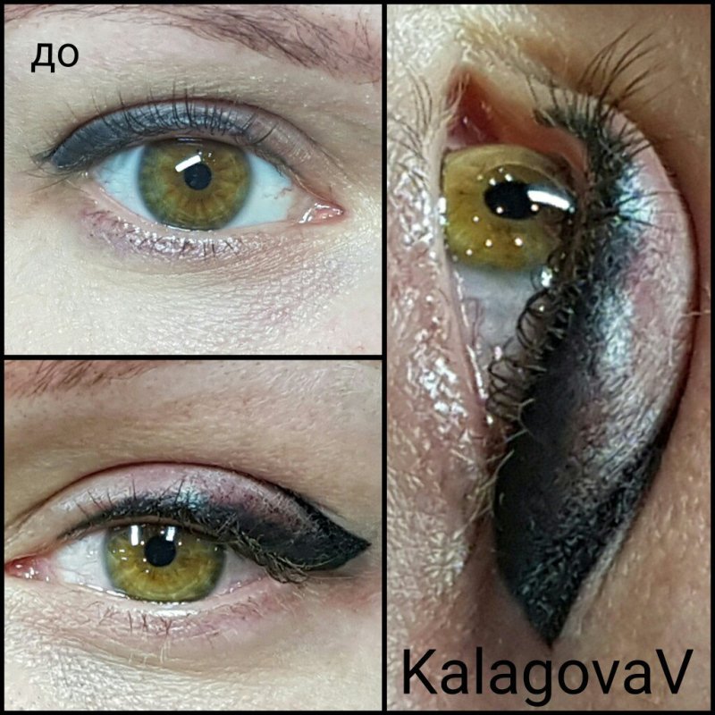 Стрелка с растушевкой перманент неудачный
