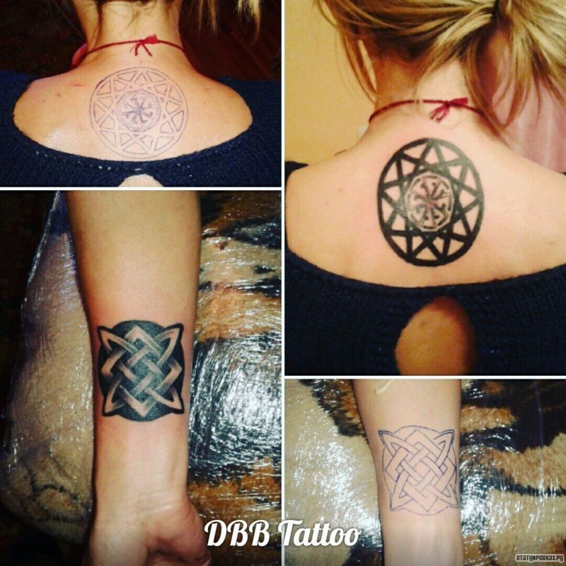 Славянские женские обереги тату