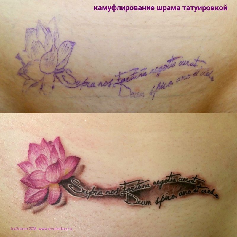 Тату на позвоночнике для девушек