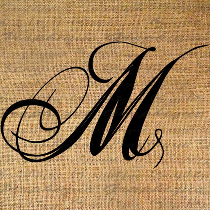 Monogram Letter m