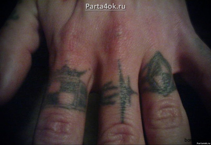 Блатные тату на пальцах