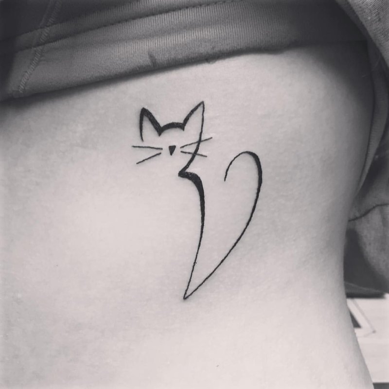 Тату глаза кошки