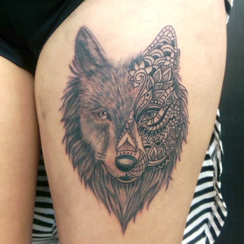 Dark Wolf Tattoo
