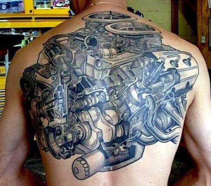 Тату автомеханика