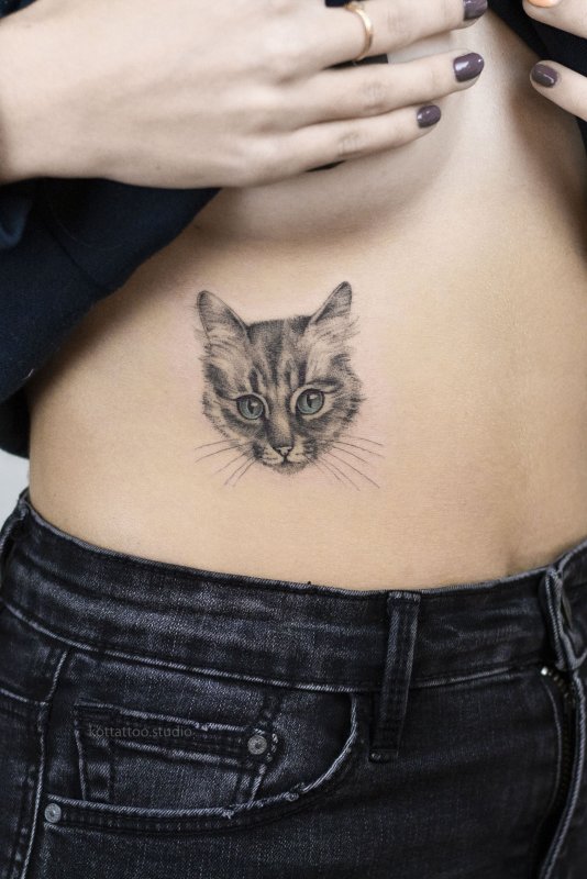 Тату котики для девушек