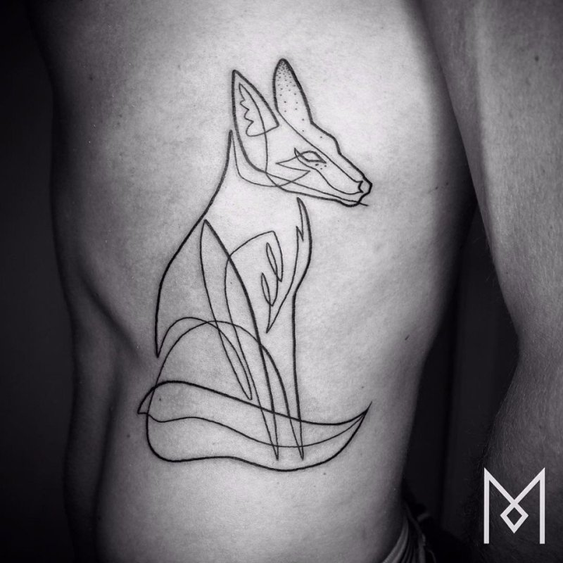 ,Лиса linework