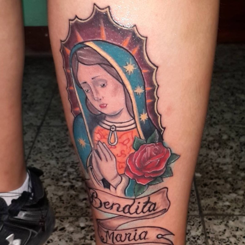 Tattoo Дева Мария