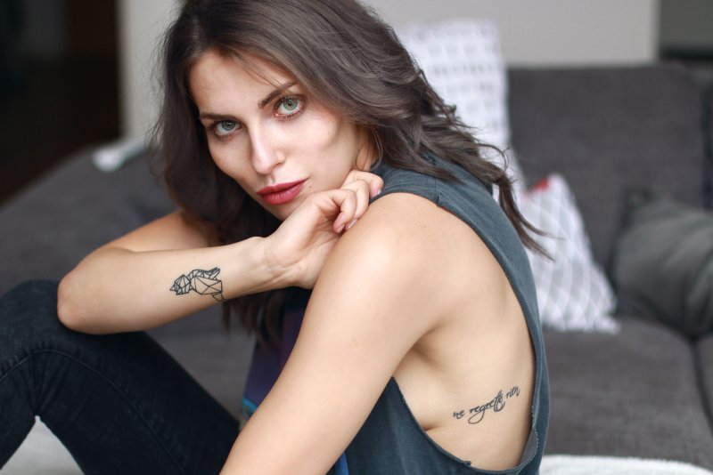Тату икона Дева Мария