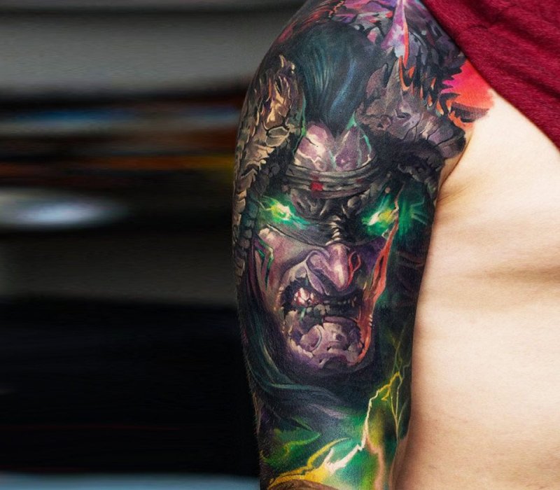 Warcraft Иллидан тату