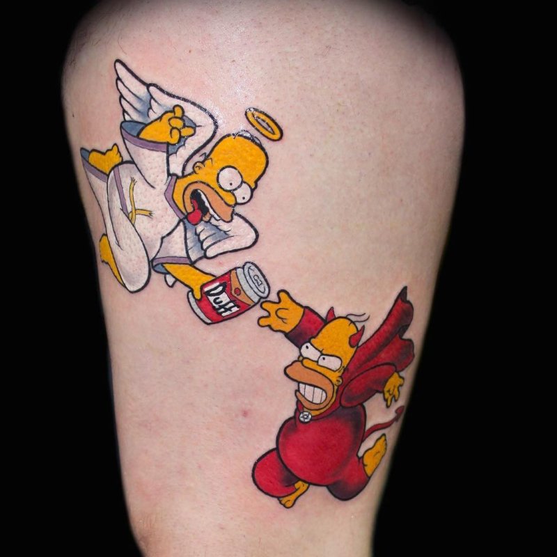 Барт симпсон Tattoo
