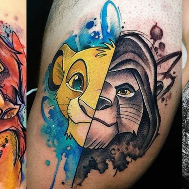 Татуировка Король Лев Симба