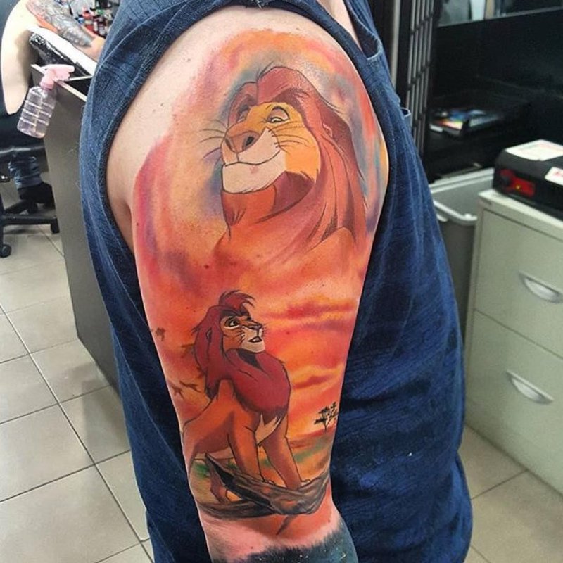 Тату Дисней Король Лев