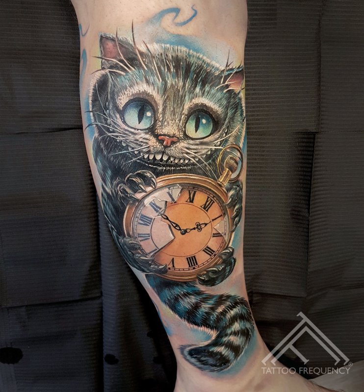 Чеширский кот тату