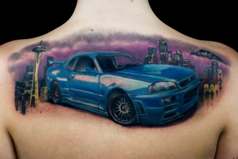 Тату Skyline
