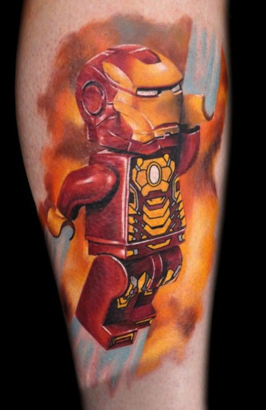 Татуировка Ironman Марвел