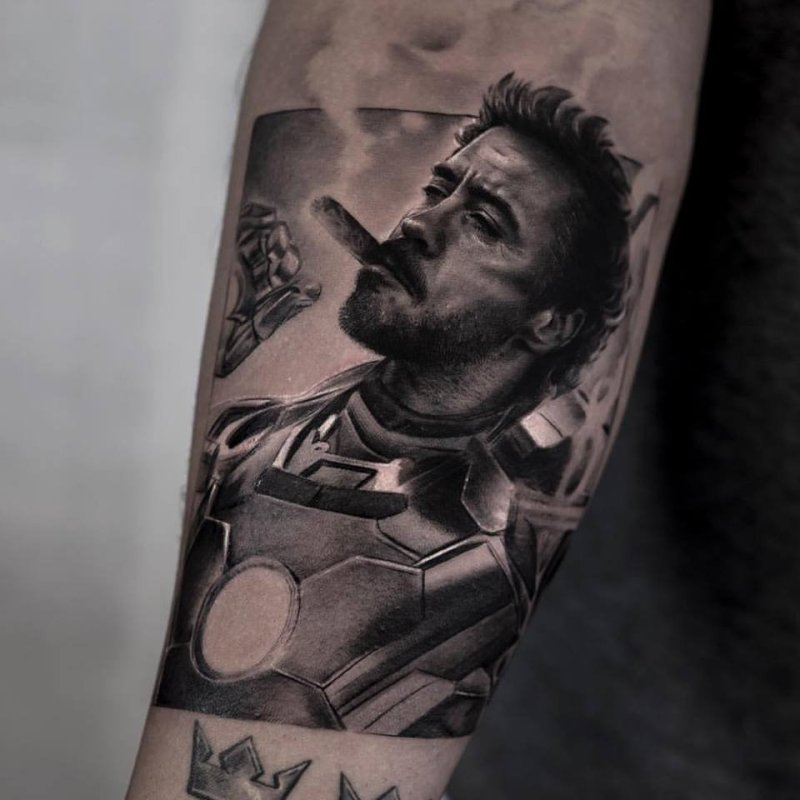 Тату Iron man