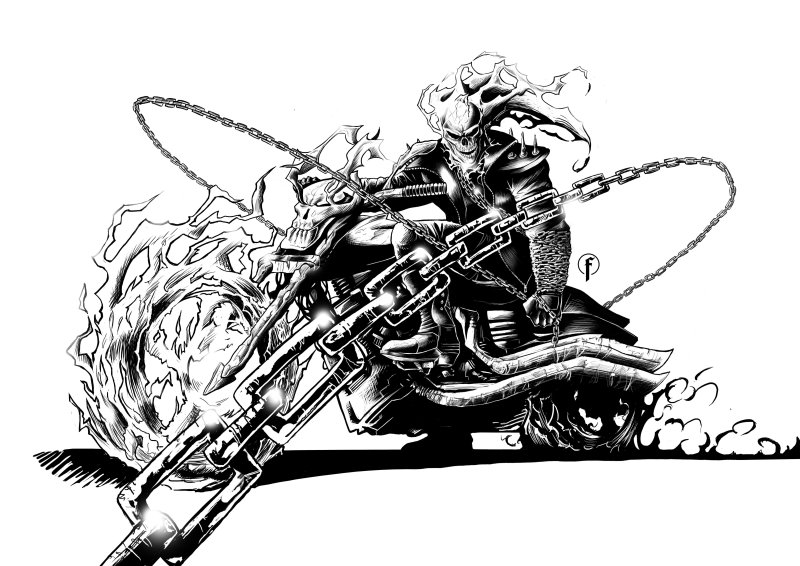 Ghost Rider мотоциклист