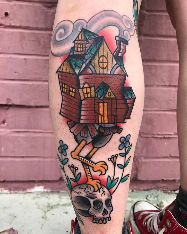Baba Yaga House тату