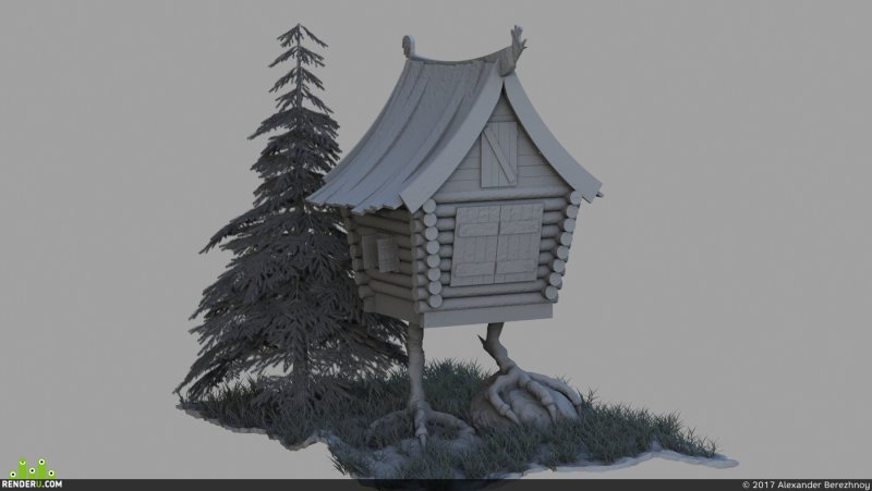 Baba Yaga Hut арт
