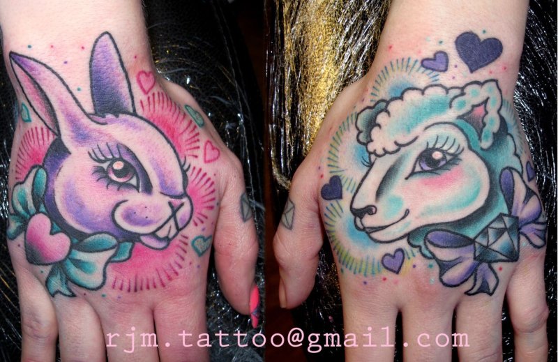 Traditional Tattoo Sheep