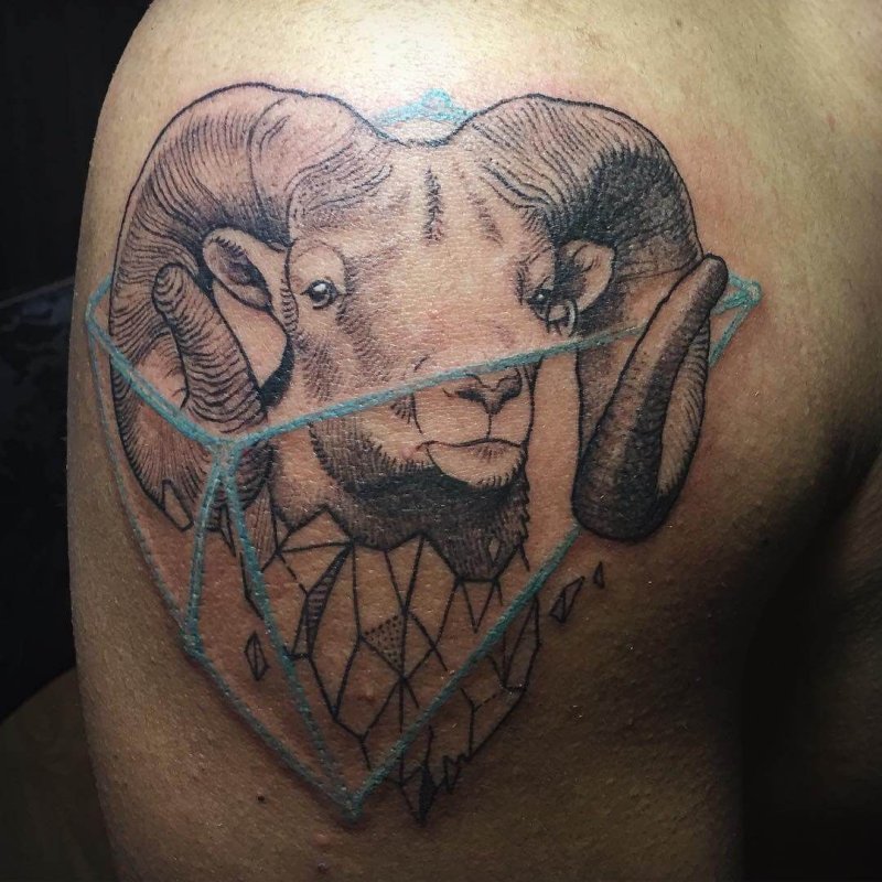 Goat тату мини