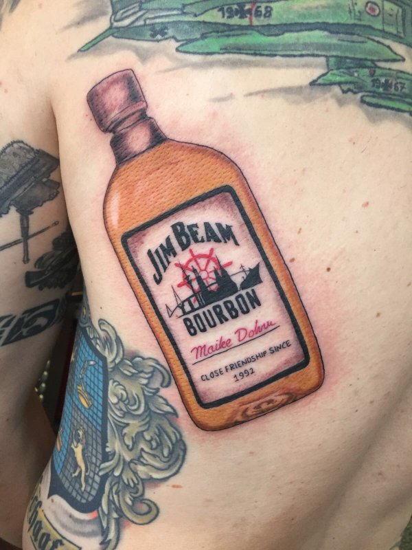 Тату Jim Beam