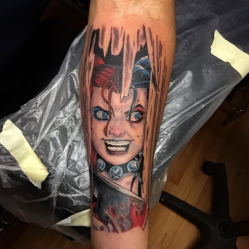Тату Harley Quein из журналов Tattoo за 2000г