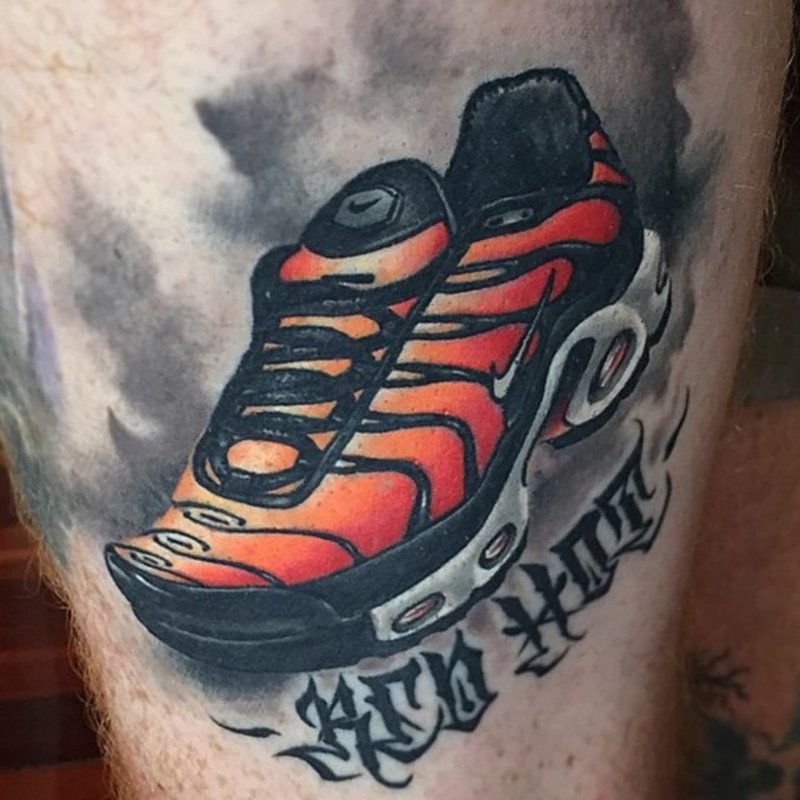 Тату кроссовки Nike Cortez
