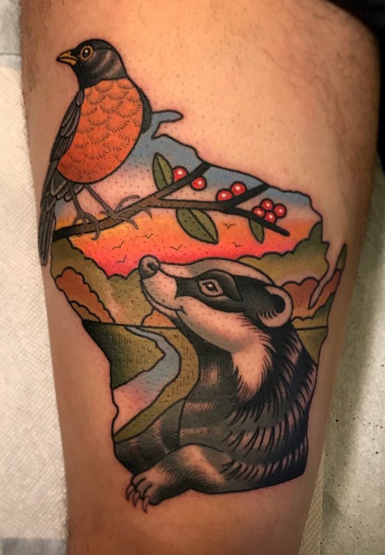 Honey Badger тату