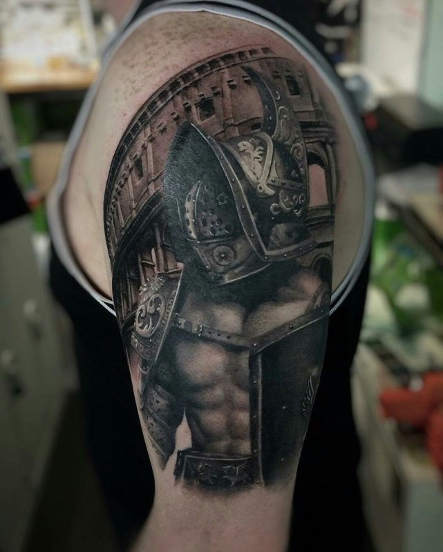 Тату Колизей Гладиатор