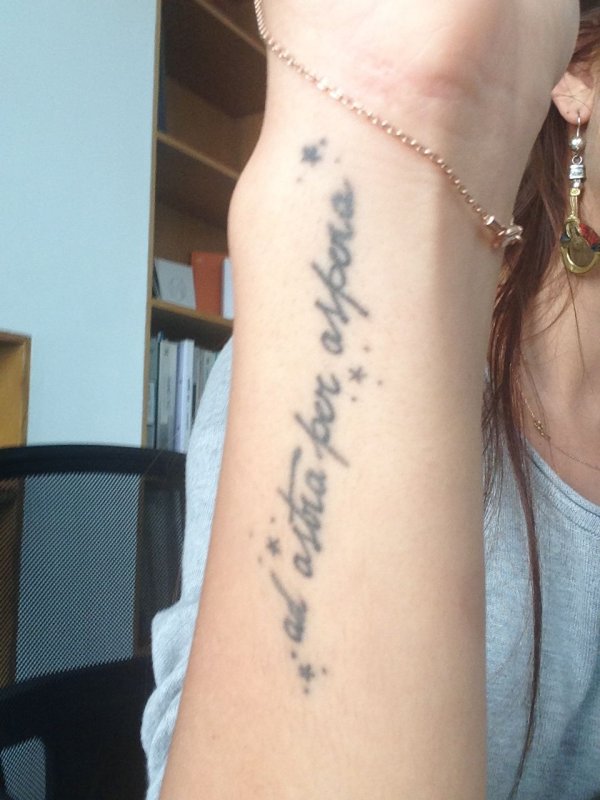 Per aspera ad Astra тату