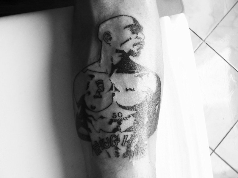 Тату 2pac Шакура