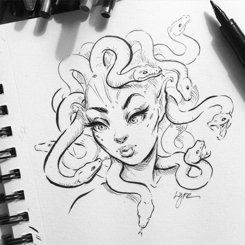 Sketchbook медуза Горгона