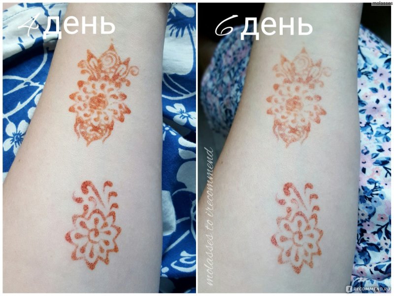 Тату из хны не настоящее тату