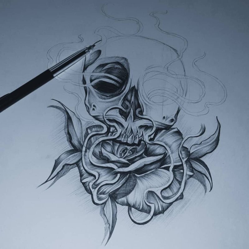Тату эскизы Black Gray