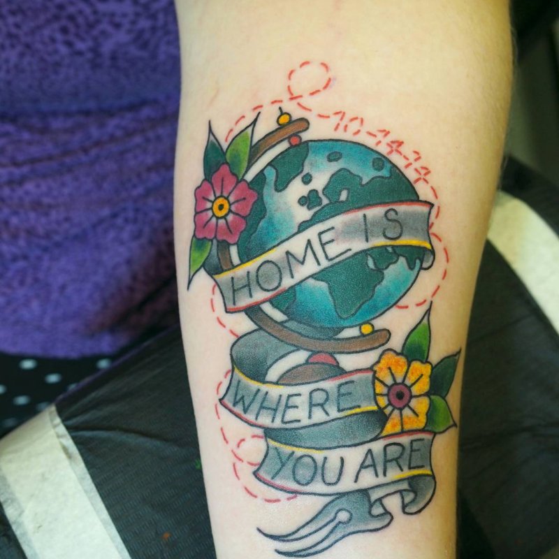 Globe Tattoo