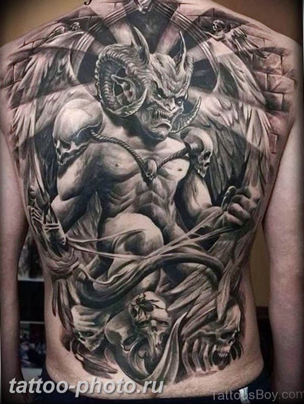Devil Tattoo on Leg