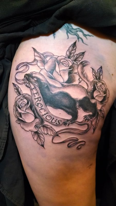 Honey Badger тату