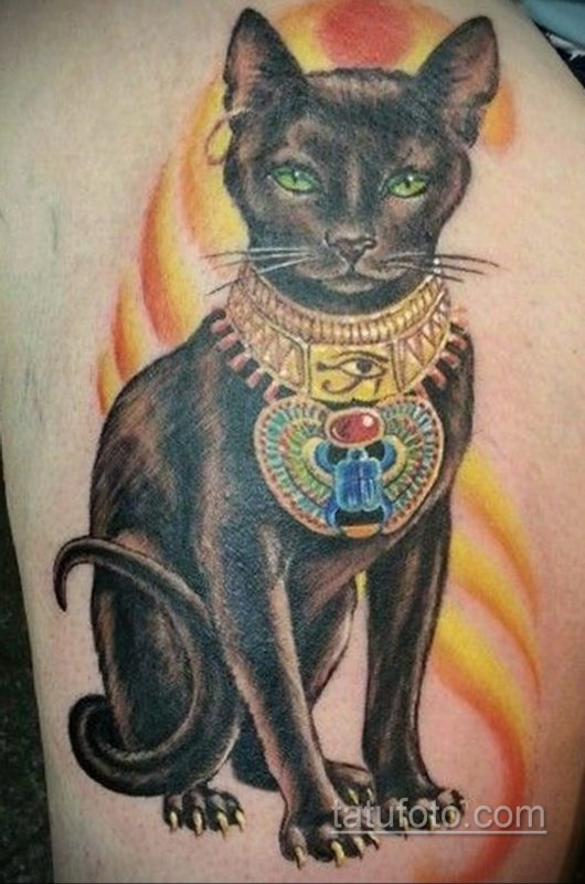 Кошка Баст тату